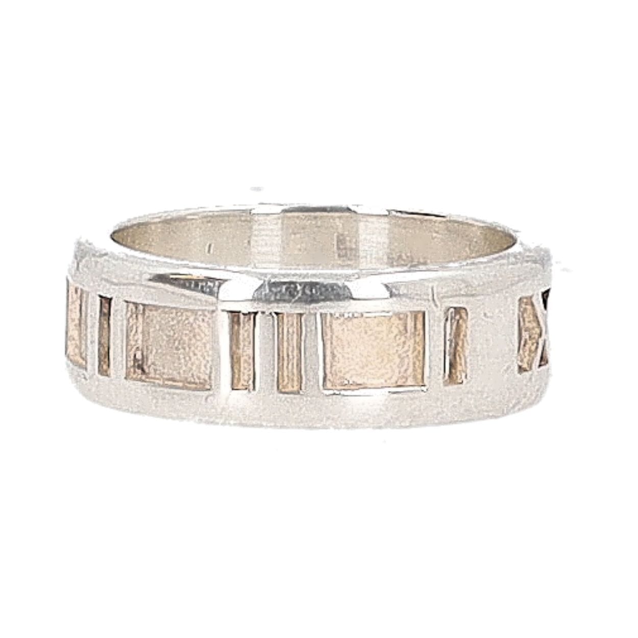 TIFFANY & CO. Sterling Silver Atlas Ring | Luxity