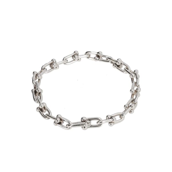 Sterling Silver Hardware Link Bracelet