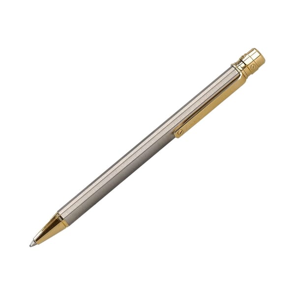 Santos De Cartier Ballpoint Pen Palladium/Gold Coated