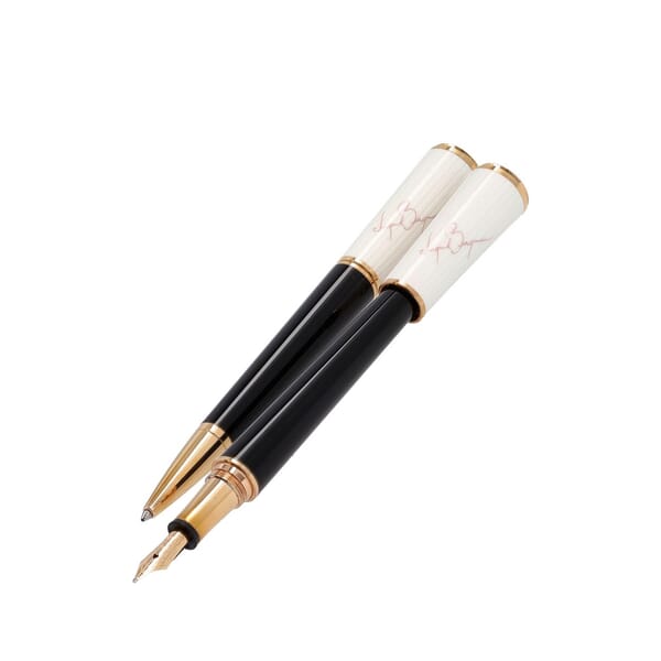 Resin/Lacquer Ingrid Bergman La Donna Ballpoint/Fountain Pen Set