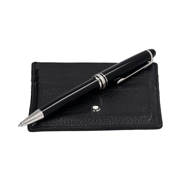 Meisterstuck Ballpoint Pen/Cardholder Set Black