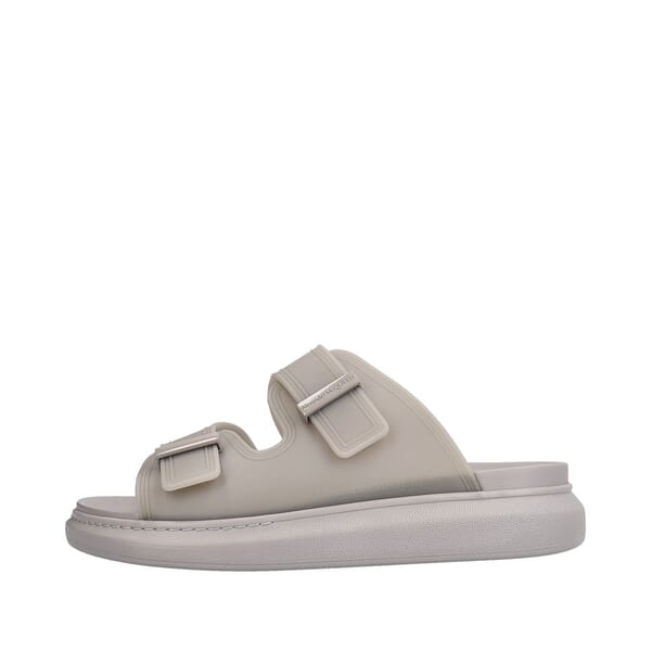 Rubber Hybrid Slide Sandals Ash Grey