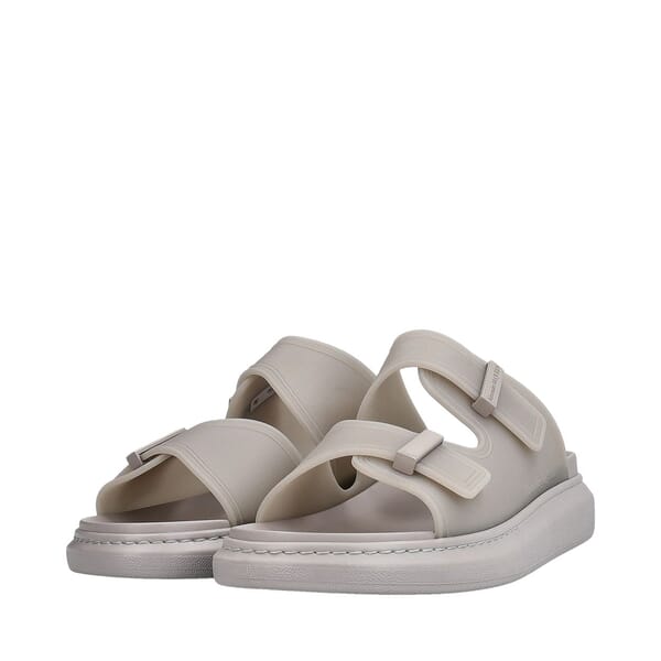 Rubber Hybrid Slide Sandals Ash Grey