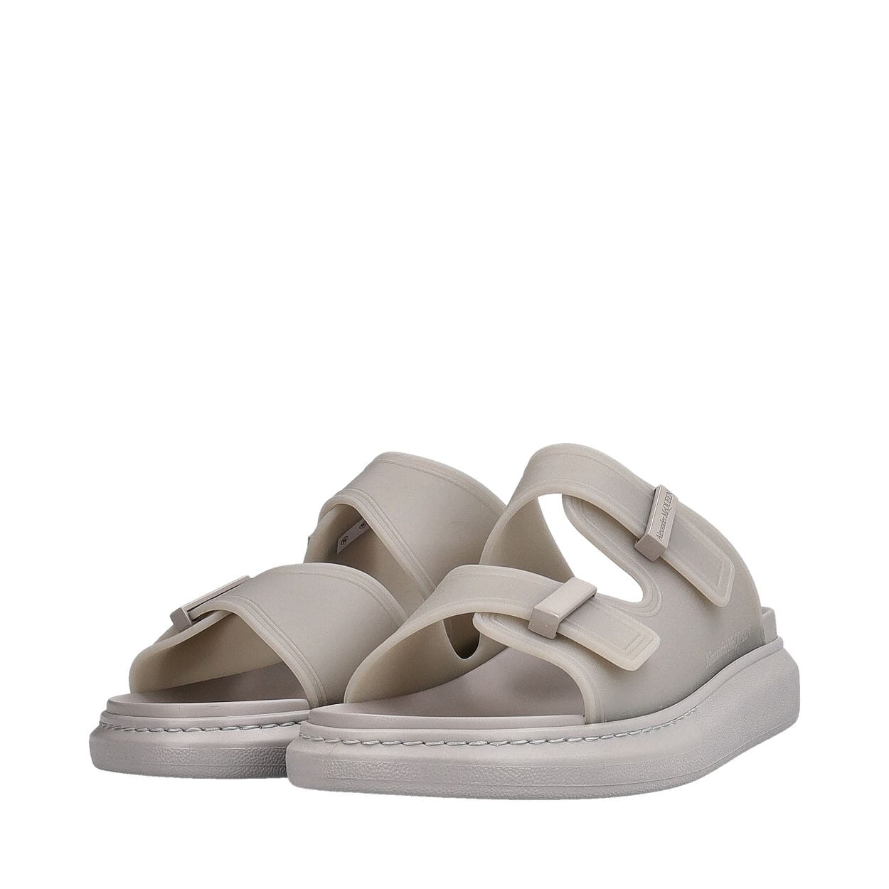 Alexander Mcqueen Slip-On Sandals With Double Straps - NWT Alexander McQueen Hybrid Double Buckle Sandal Blue Men main image 2