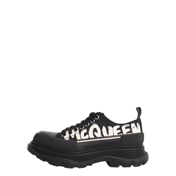 Canvas Graffiti Tread Slick Sneakers Black
