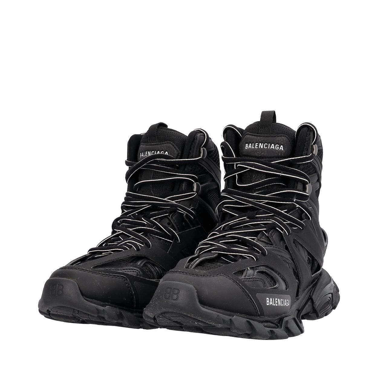 BALENCIAGA Mesh Track Hike Sneakers Black | Luxity