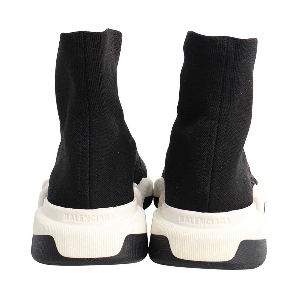 BALENCIAGA Knit Speed Trainer Sneakers Black | Luxity