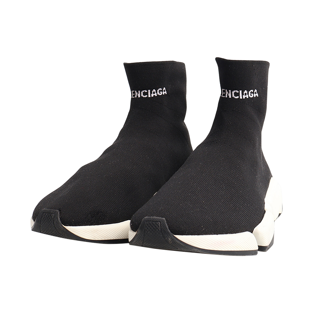 BALENCIAGA Speed Trainer スニーカー BALENCIAGA Knit Speed Trainer Sneakers Black | Luxity