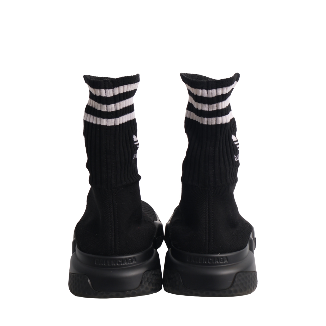 BALENCIAGA x ADIDAS Knit Sock Speed Sneakers Black | Luxity