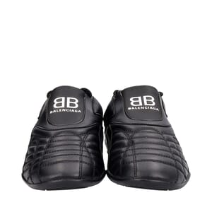 Leather Zen Sneakers Black, view 3