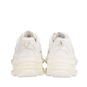 Leather Triple S Sporty Sneakers White, view 4