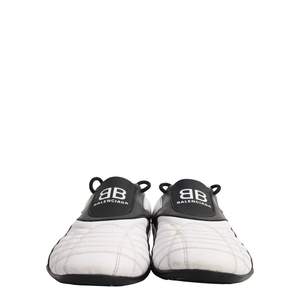 Leather Zen Sneakers White/Black, view 3