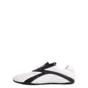 Leather Zen Sneakers White/Black, view 2