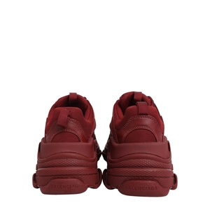 Mixed Material Triple S Trainer Sneakers Burgundy, view 5