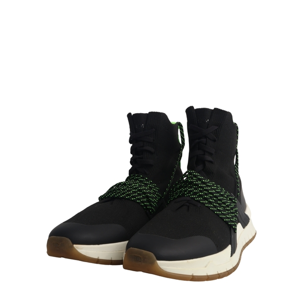 Knit Stretch B Troop High Top Sneakers Black