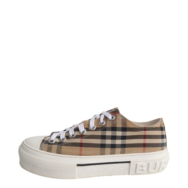 Canvas Check Archive Sneakers Beige