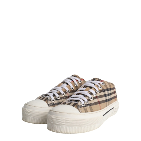 Canvas Check Archive Sneakers Beige