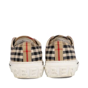 Canvas Vintage Check Sneakers Archive Beige, view 4