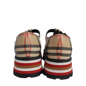 Leather Check Embossed Aldwych Mary Jane Oxford Shoes, view 4