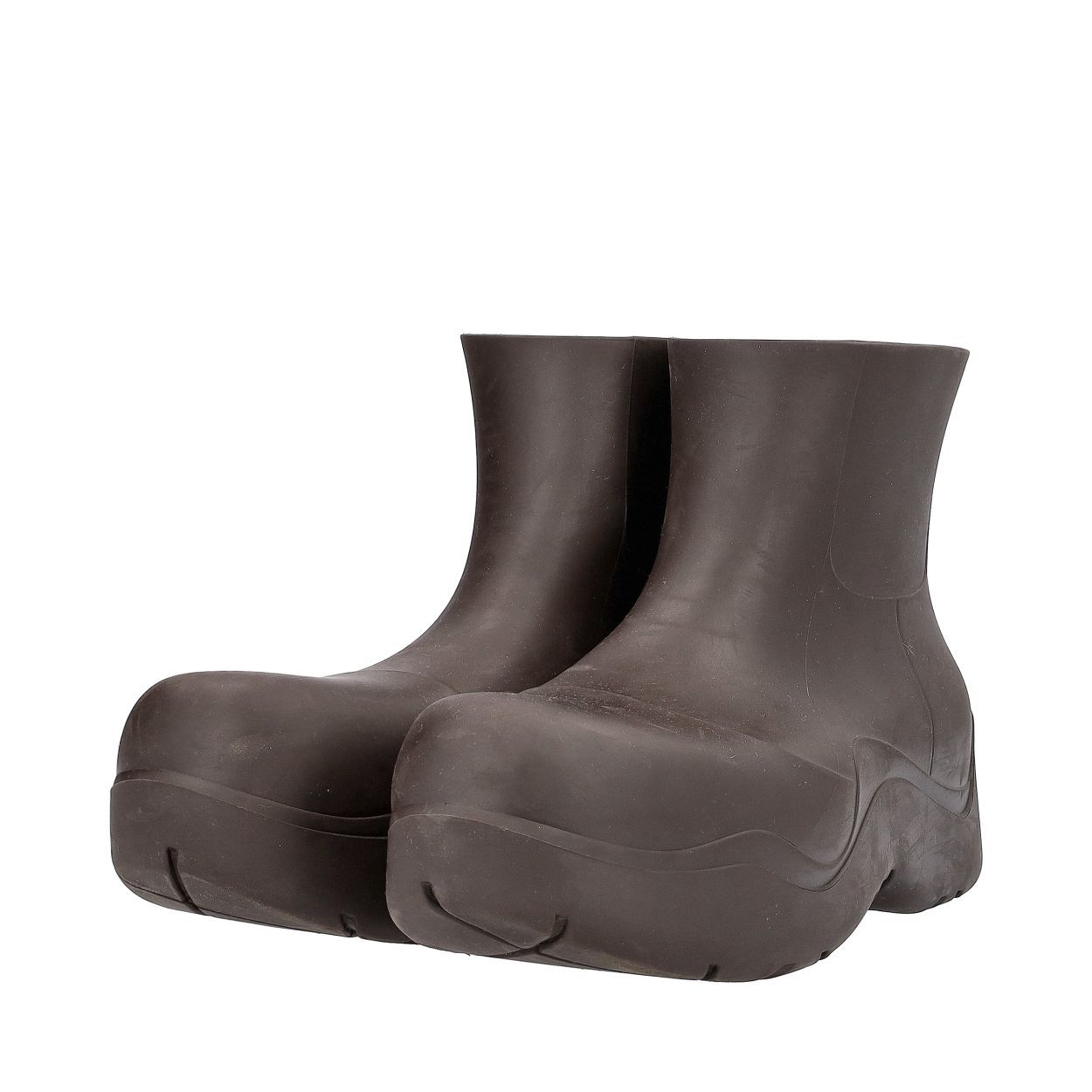 BOTTEGA VENETA Rubber Puddle Ankle Boots Brown | Luxity