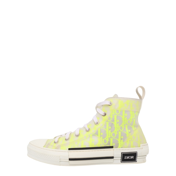 Oblique B23 High Top Sneakers White/Yellow