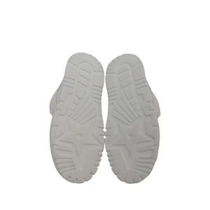 Mixed Material D-Player High Top Sneakers White, view 5
