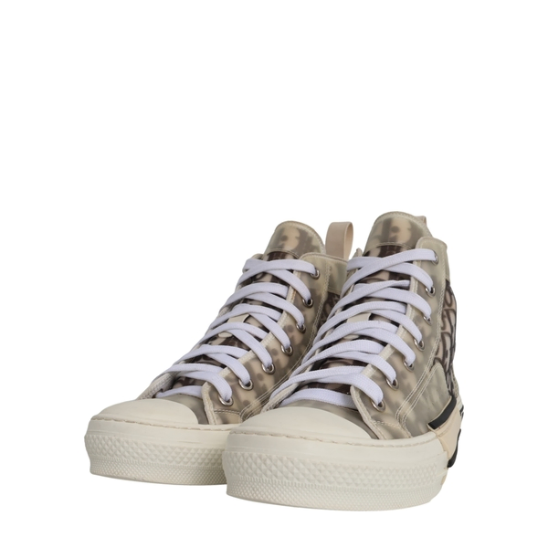 Technical Canvas B23 High Top Sneakers White/Black