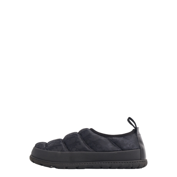 Technical Fabric Oblique Slip-On Sneakers Blue/Black