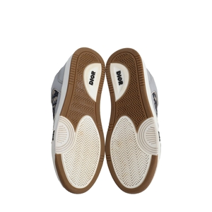 Leather Oblique B27 Uptown Sneakers Grey, view 5