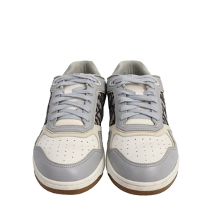 Leather Oblique B27 Uptown Sneakers Grey, view 3