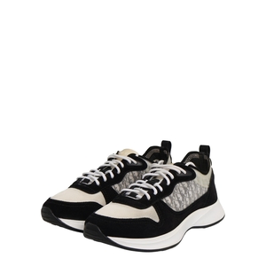 Mixed Material B25 Sneakers Black/White