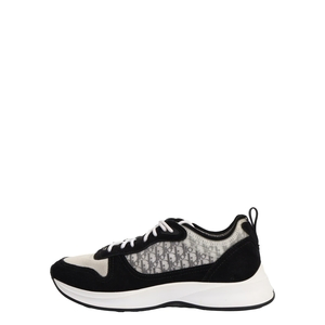 Mixed Material B25 Sneakers Black/White, view 2
