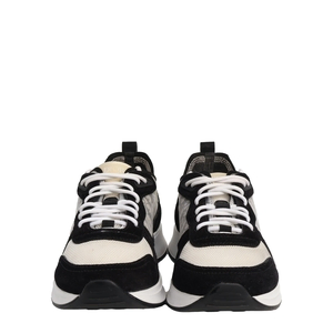 Mixed Material B25 Sneakers Black/White, view 4