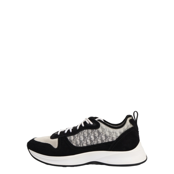 Mixed Material B25 Sneakers Black/White