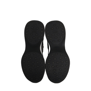 Mixed Material B25 Sneakers Black/White, view 5