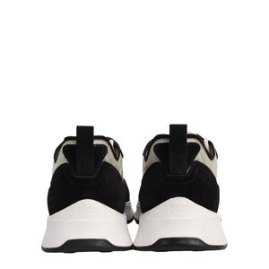 Mixed Material B25 Sneakers Black/White, view 3