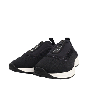 Mesh/Neoprene Slip On Sneakers Black/Blue