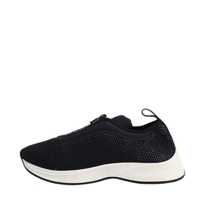 Mesh/Neoprene Slip On Sneakers Black/Blue, view 2