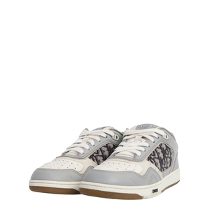 Leather Oblique Jacquard B27 Sneakers Grey/Blue