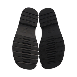 Leather Clea Triomphe Gladiator Sandals Black, view 5