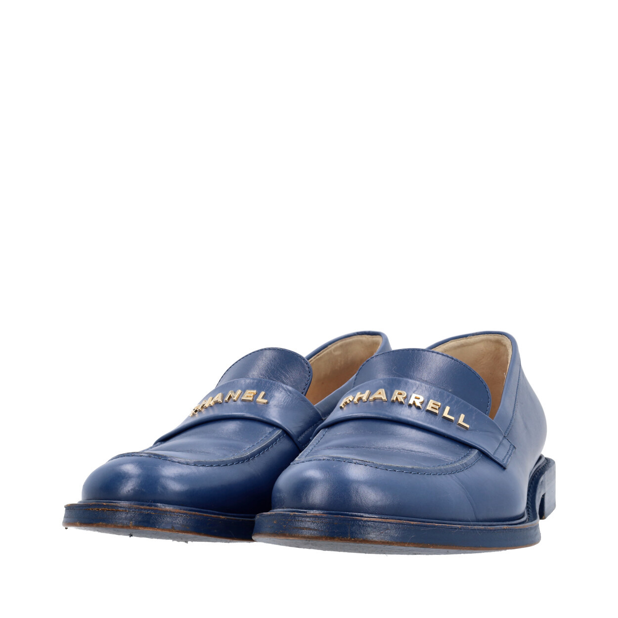 CHANEL Leather Slip-On Loafers Blue - Limited Edition | Luxity