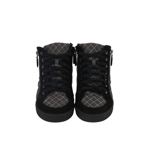 Canvas/Suede Logo Sneakers Grey/Black, view 3