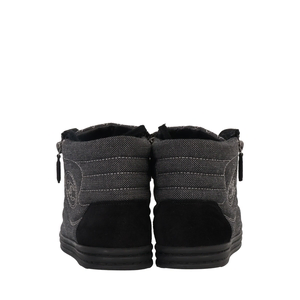 Canvas/Suede Logo Sneakers Grey/Black, view 4