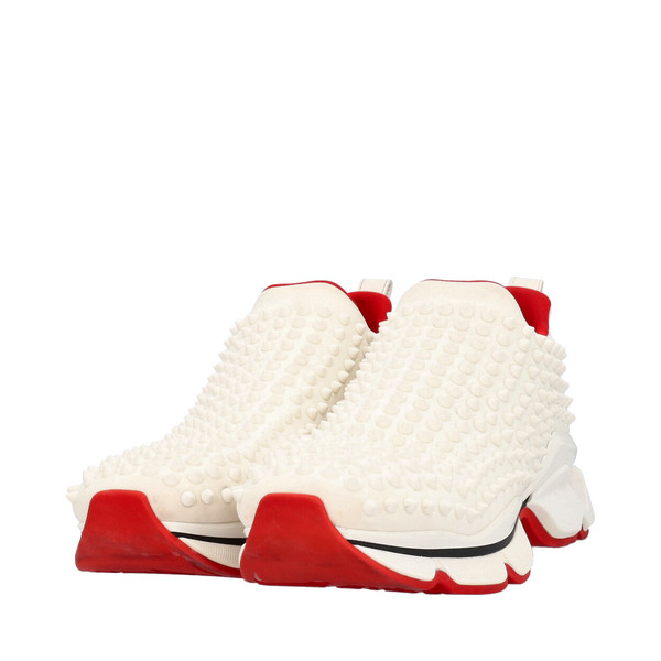 靴 Christian Louboutin CHRISTIAN LOUBOUTIN Calf Louis Spikes Sneakers Black | Luxity