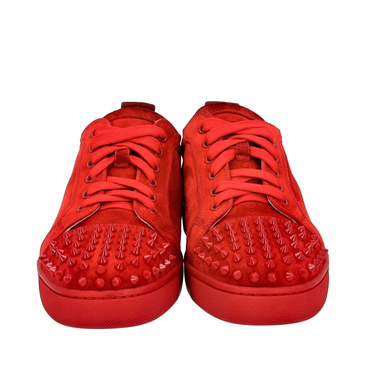 靴 Christian Louboutin CHRISTIAN LOUBOUTIN Neoprene Spikes Sock Sneakers White | Luxity