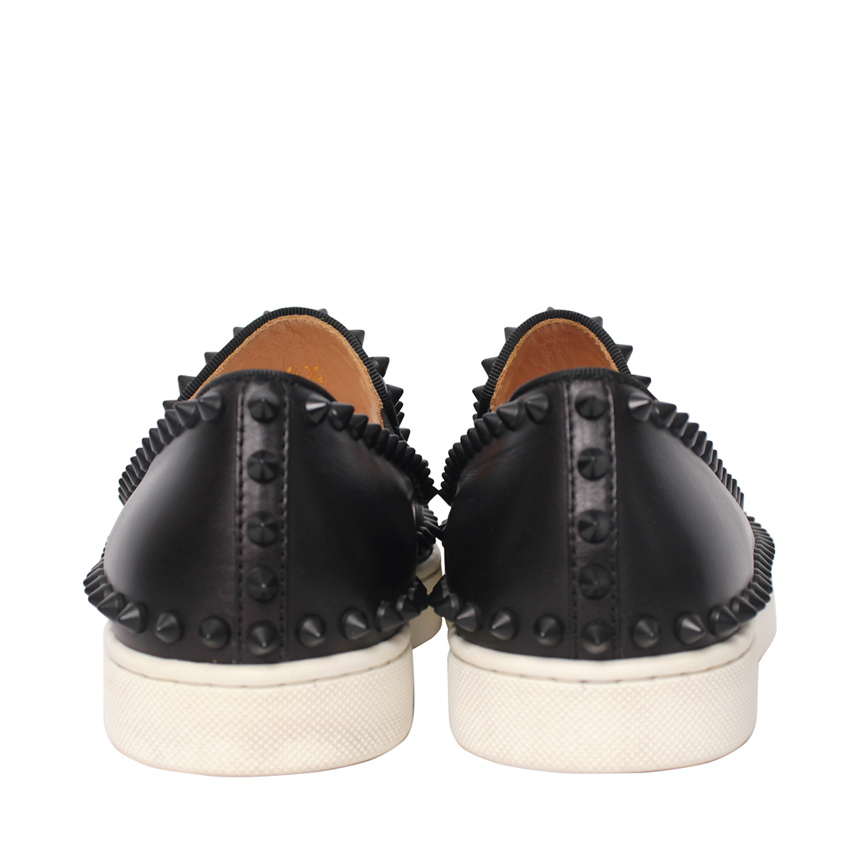 Fullset Christian Louboutin Spiked Pik Boat Slip-On Loafers Sneakers Suede Christian Louboutin Red Suede Pik Boat Spike Slip-on  main image 4