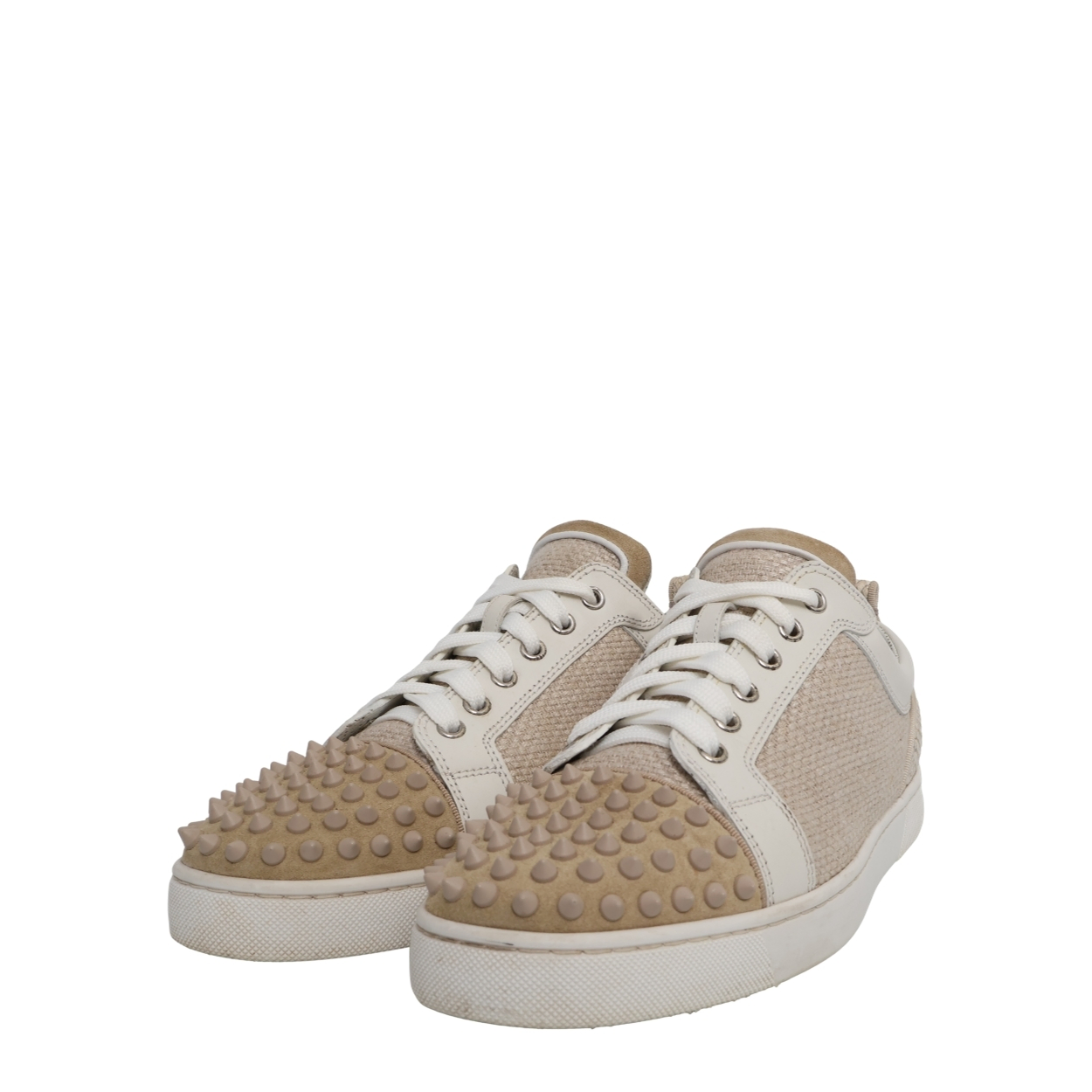 CHRISTIAN LOUBOUTIN Mixed Material Louis Junior Orlato Spikes