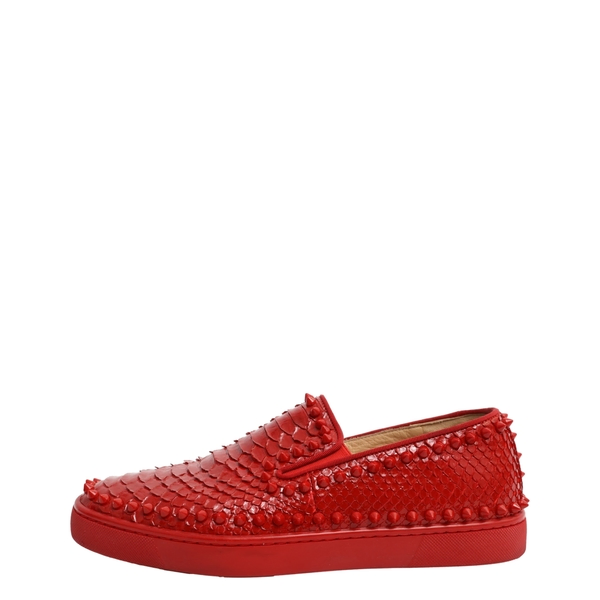 Python Spike Pik Boat Sneakers Red