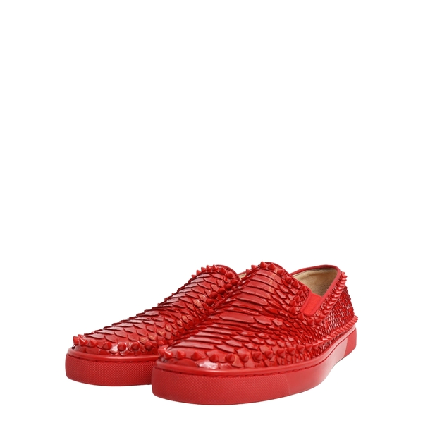 Python Spike Pik Boat Sneakers Red