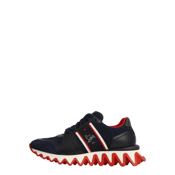 Mixed Material Nastroshark Sneakers Navy
